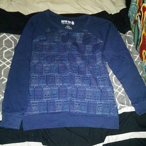 Hot Topic Doctor Who Tardis Sweater